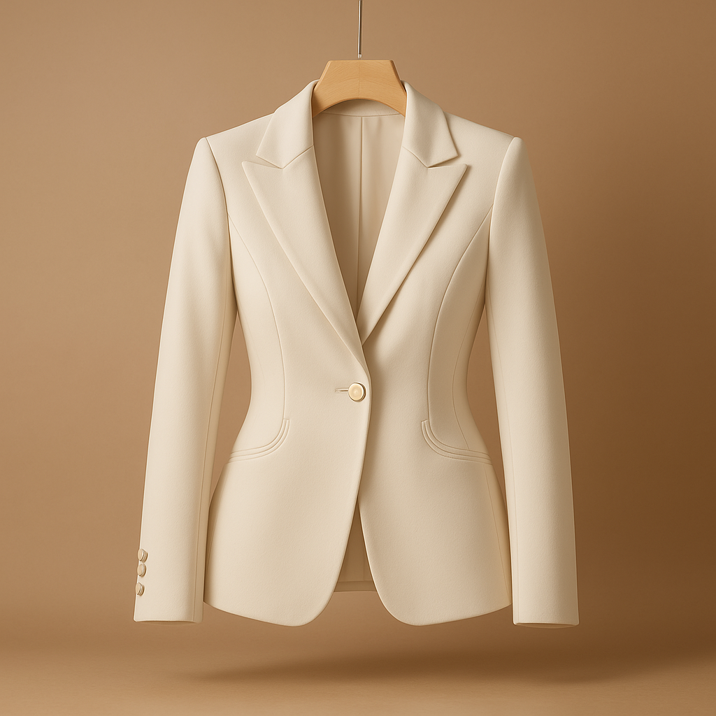 Chic Women's Blazer with Lapel Collar | Jasmijn
