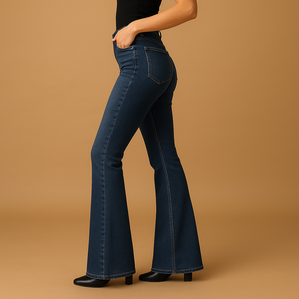 Yasmine Women's High-Waisted Flared Jeans