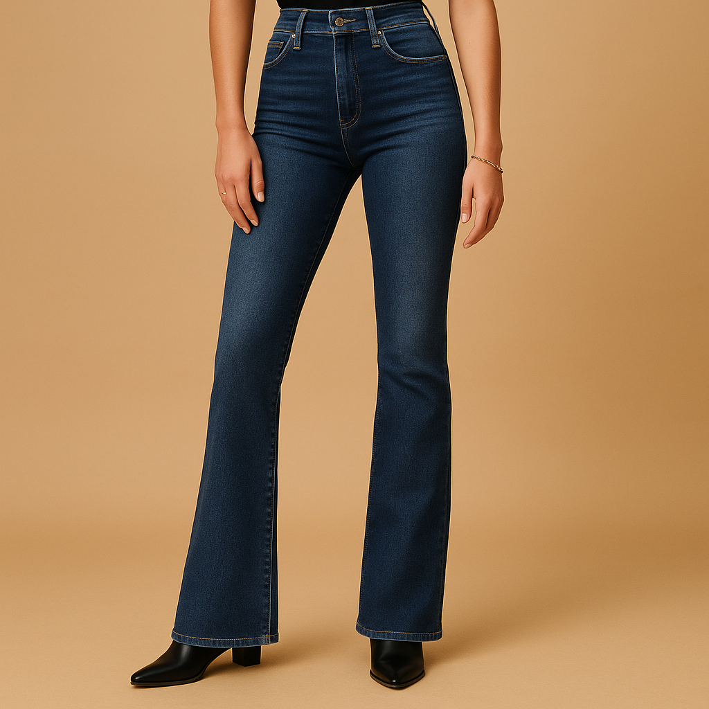 Yasmine Women's High-Waisted Flared Jeans