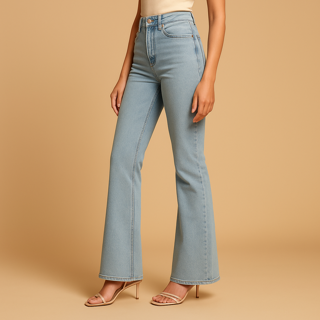 Yasmine Women's High-Waisted Flared Jeans