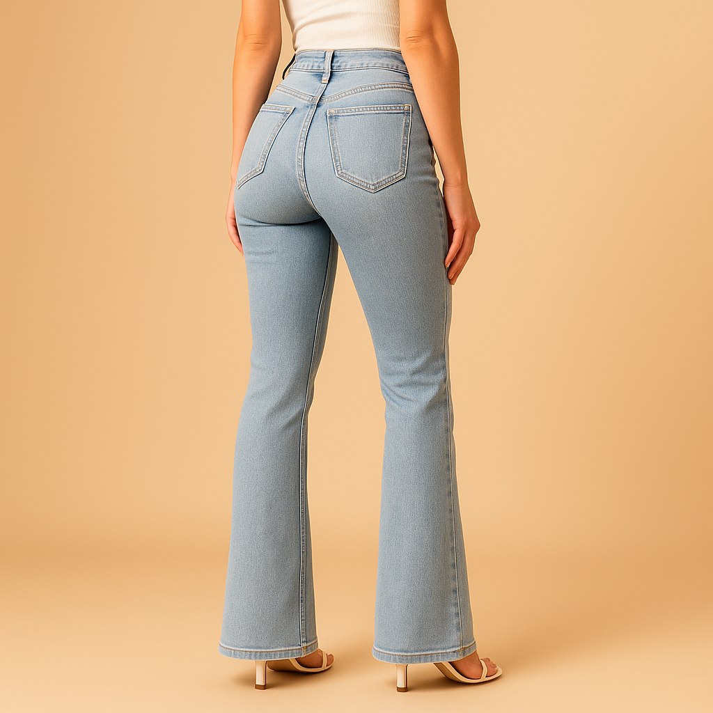 Yasmine Women's High-Waisted Flared Jeans
