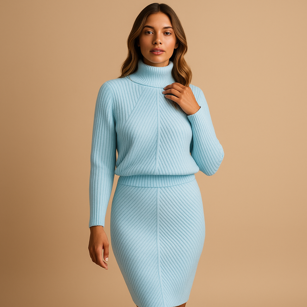 Cozy Midi Winter Dress for Women | Jolanda